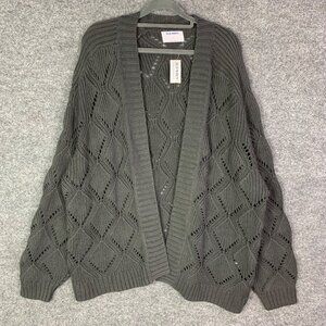 NWT Old Navy Women Open Stitch Sweater Cardigan Size‎ XL Open Front